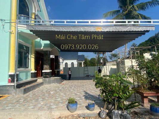 Lắp đặt mái bạt xếp giá rẻ