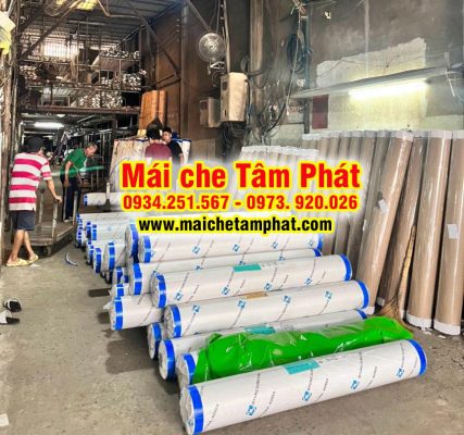 Kho bạt che nắng, bạt mái hiên mái xếp giá rẻ