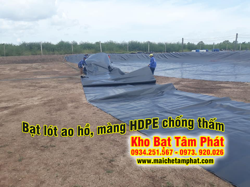 thi công lót bạt chống thấm, lót bạt ao hồ nuôi tôm cá, hồ chứa nước chuyên nghiệp