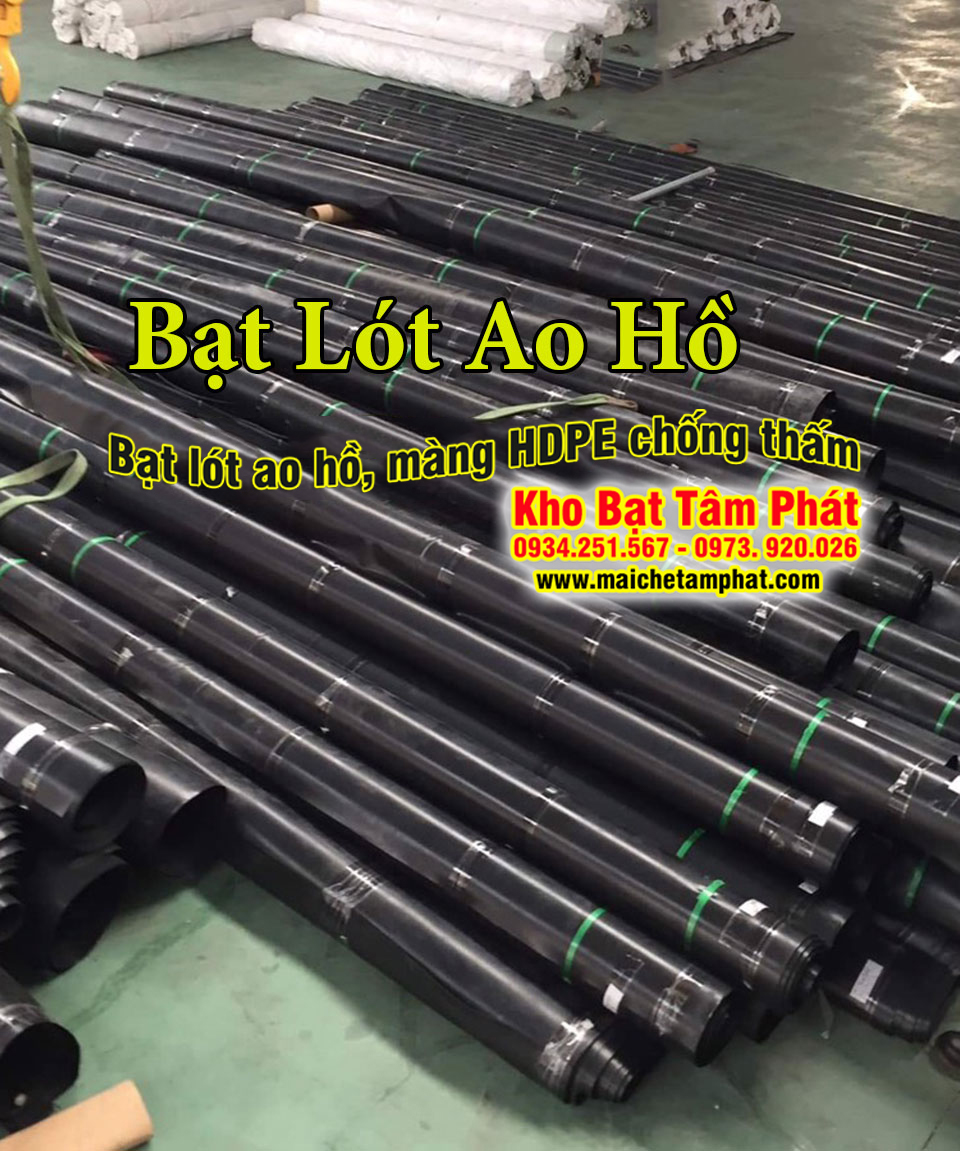 Cung cấp bạt HDPE lót ao hồ giá rẻ