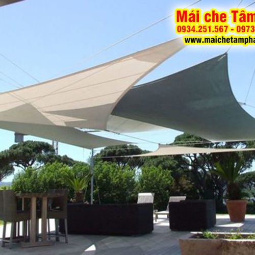 Mái che quán cafe sân vườn đẹp