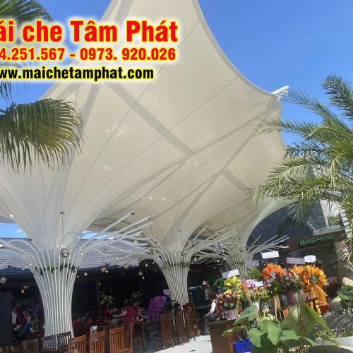 Mái che quán cafe sân vườn đẹp
