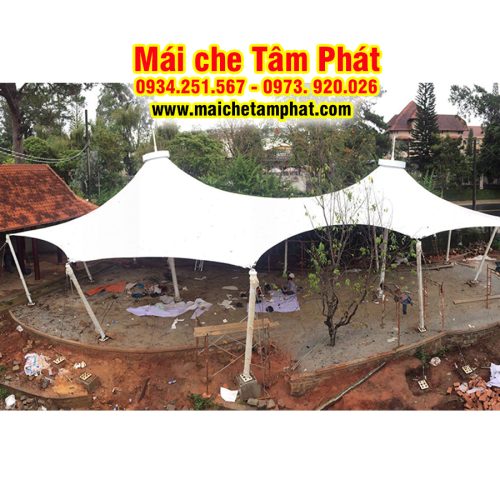 Mái che quán cafe sân vườn đẹp