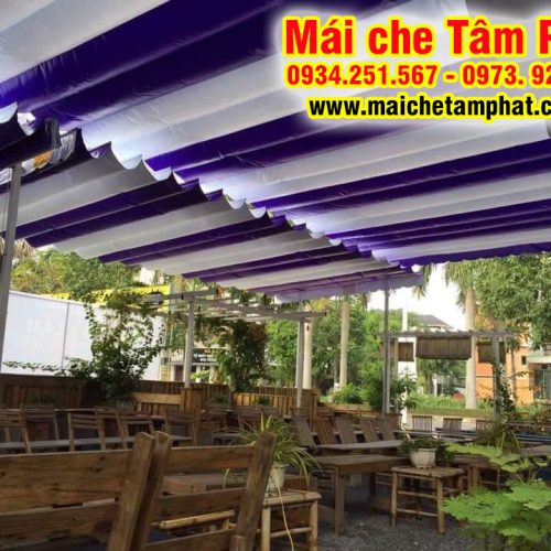 Mái che quán cafe sân vườn đẹp
