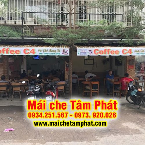Mái hiên quán cà phê giá rẻ