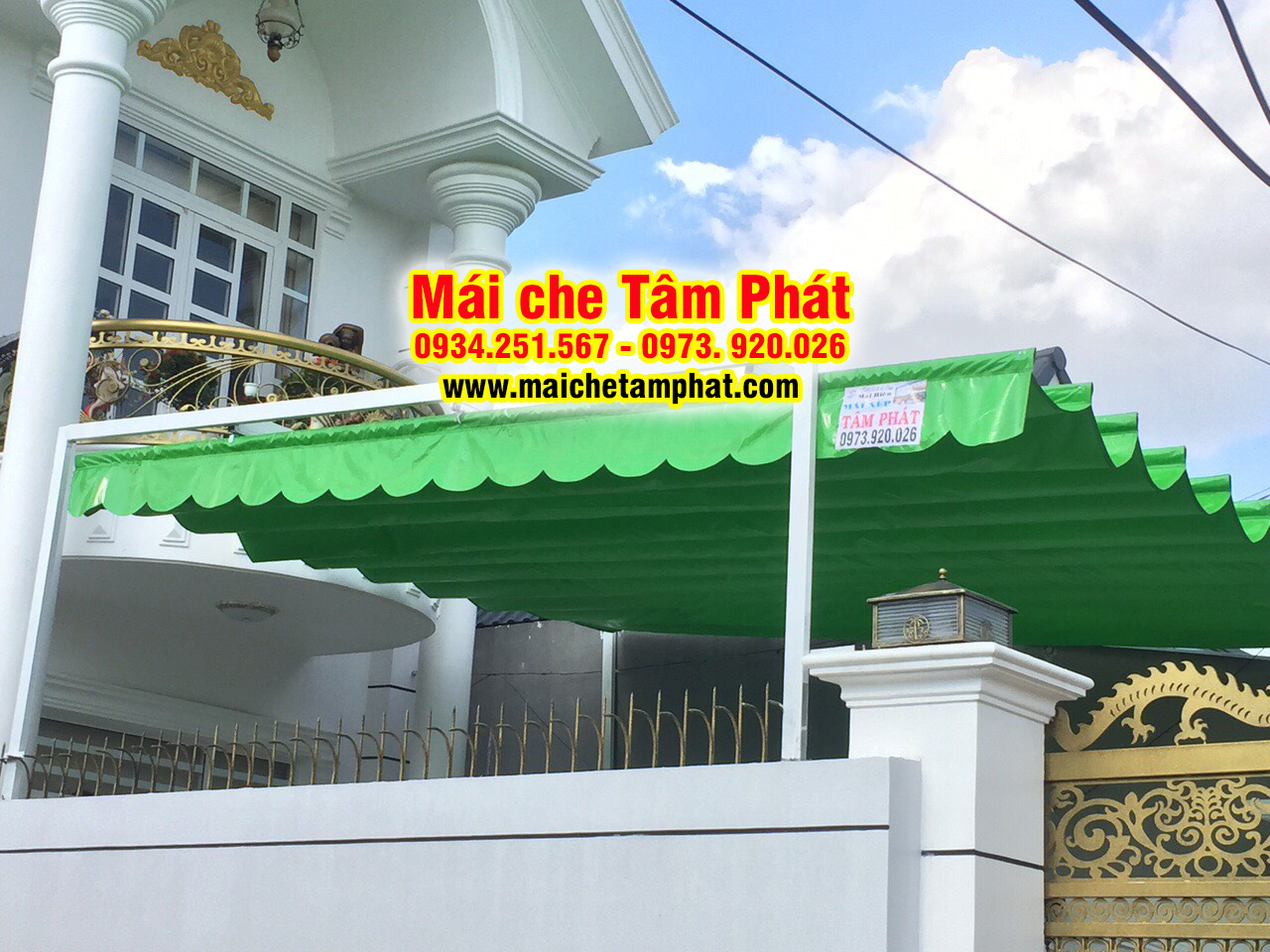 Mái Bạt kéo che nắng mưa giá rẻ ở TPHCM