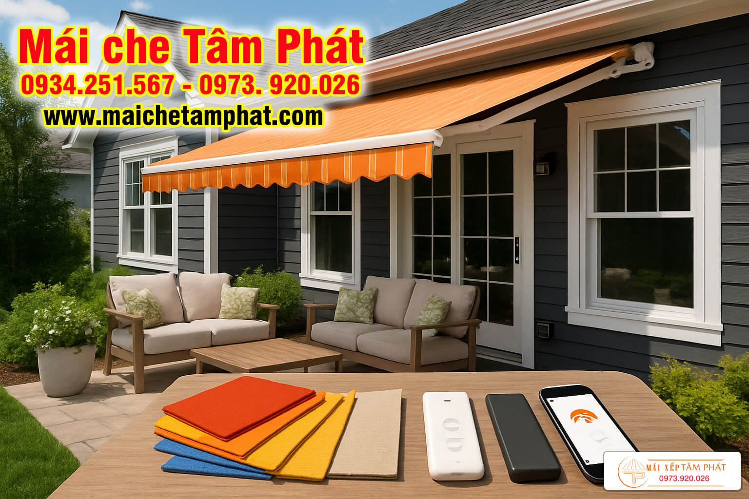 Mái hiên nhà tự động - Giải Pháp Thông Minh Che Nắng Mưa Hiện Đại