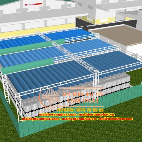 mái che bạt kéo Tâm Phát